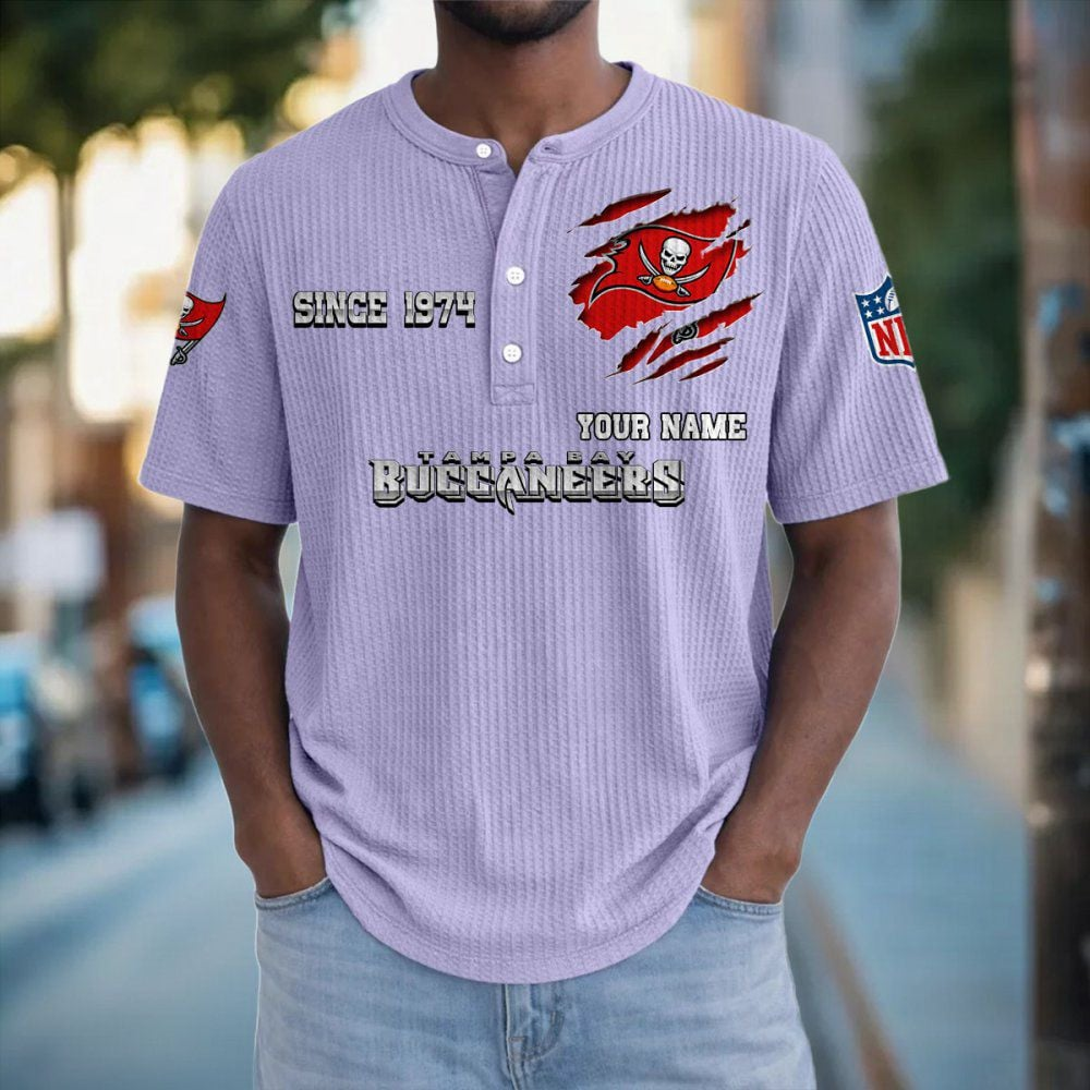 TB x NFL Crew Neck Button Henley Tshirt 0405 DatND DVT
