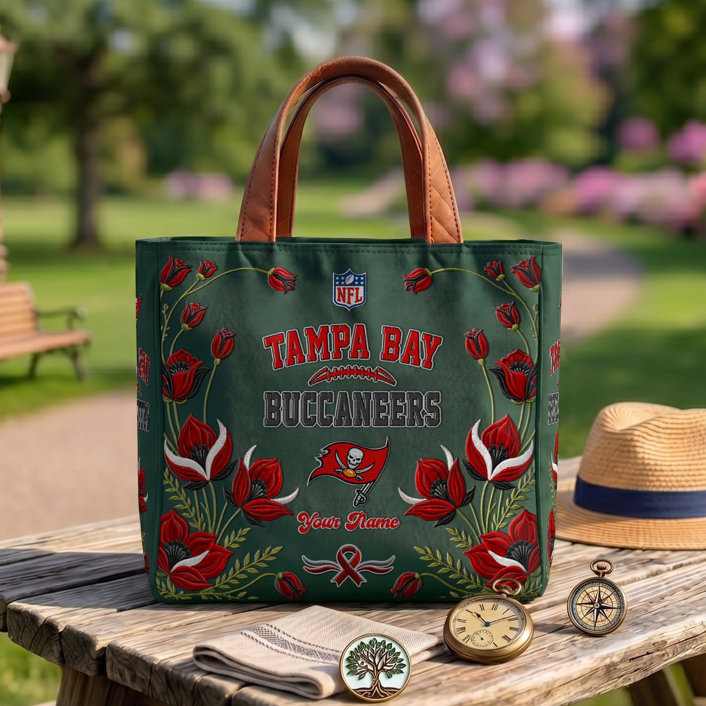 TB x NFL Printed Canvas Tote Bag 1604 DatND DVT