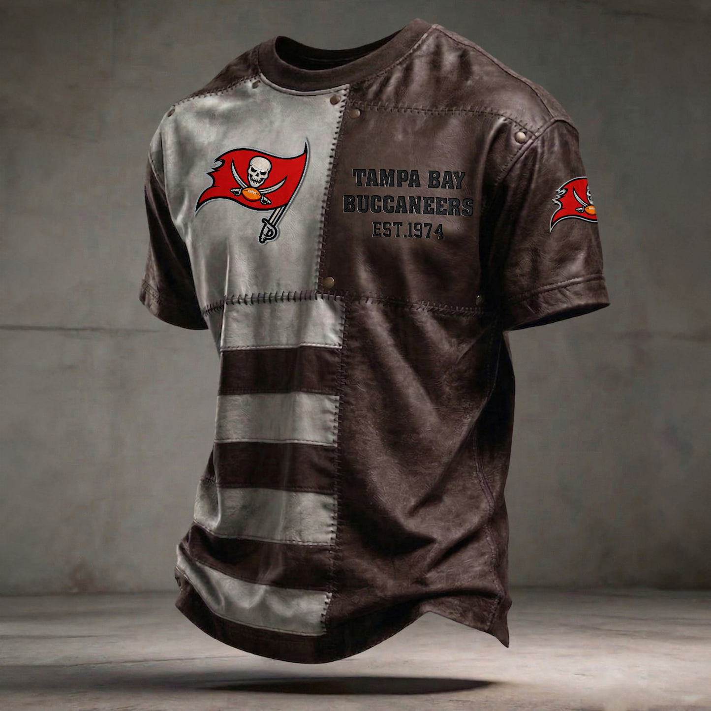 TB x NFL T-Shirt 0404 DatND DVT Brown
