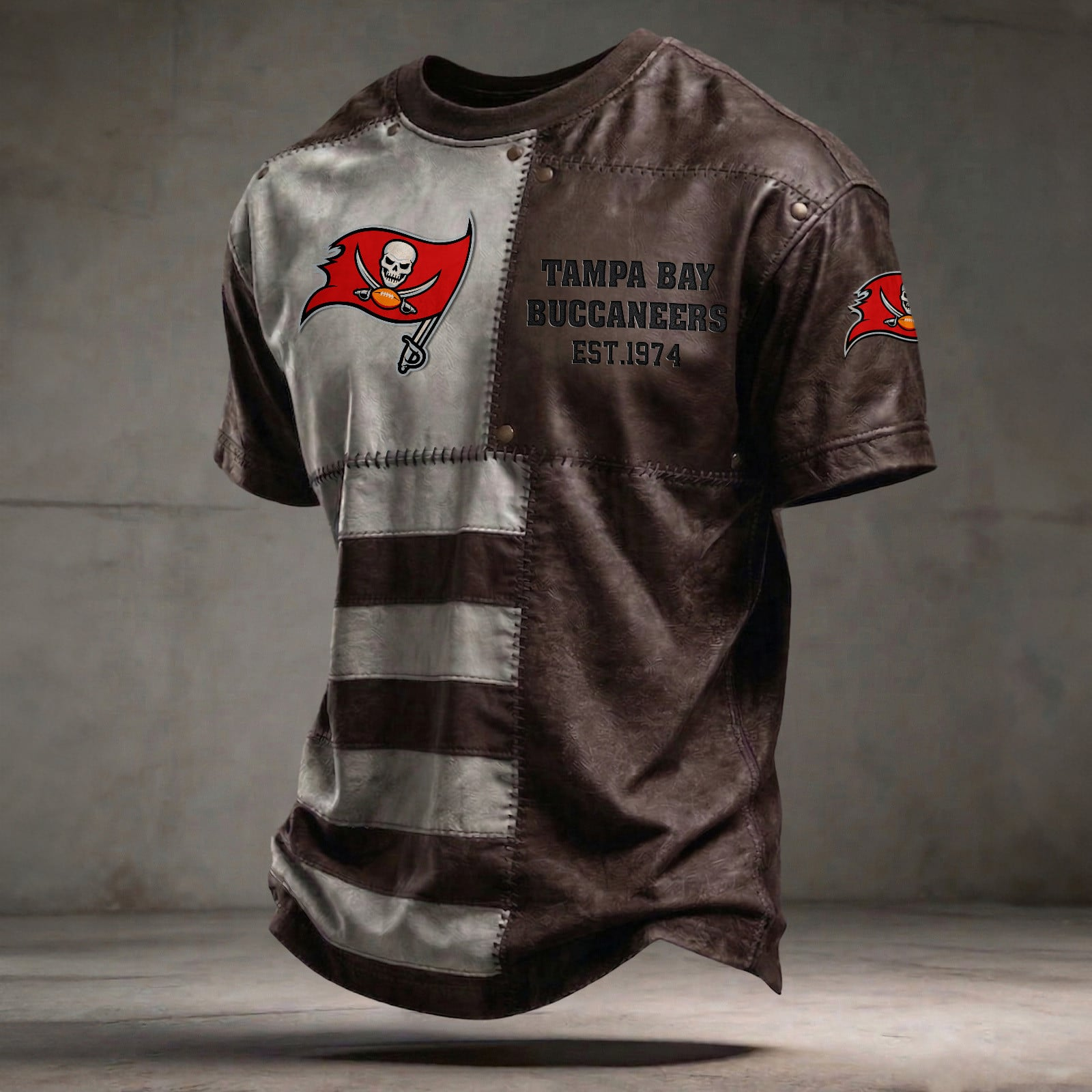 TB x NFL T-Shirt 0404 DatND DVT Brown