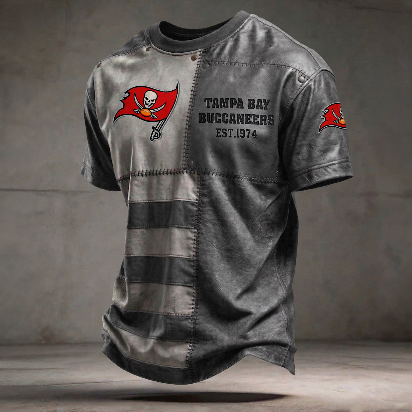 TB x NFL T-Shirt 0404 DatND DVT Grey