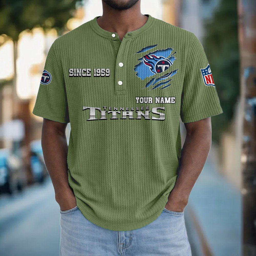 TEN x NFL Crew Neck Button Henley Tshirt 0405 DatND DVT