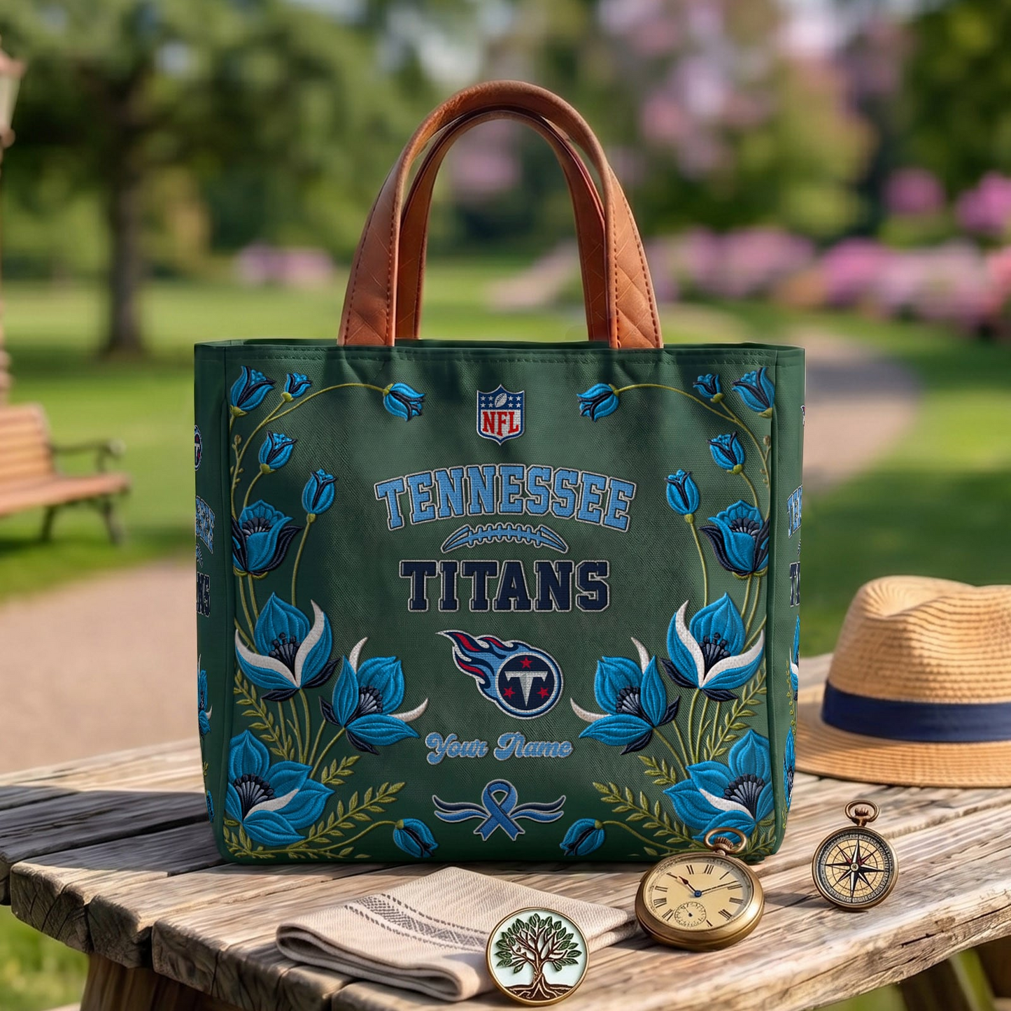 TEN x NFL Printed Canvas Tote Bag 1604 DatND DVT