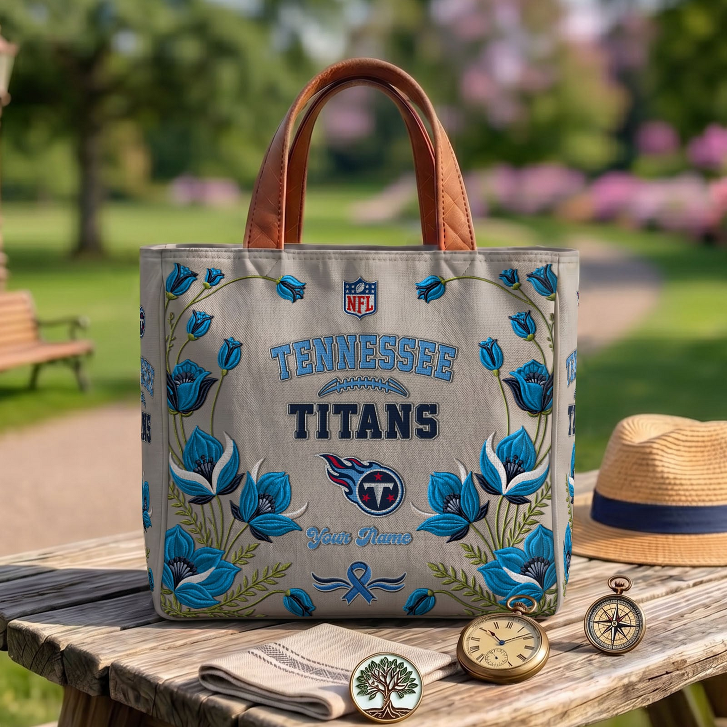 TEN x NFL Printed Canvas Tote Bag 1604 DatND DVT