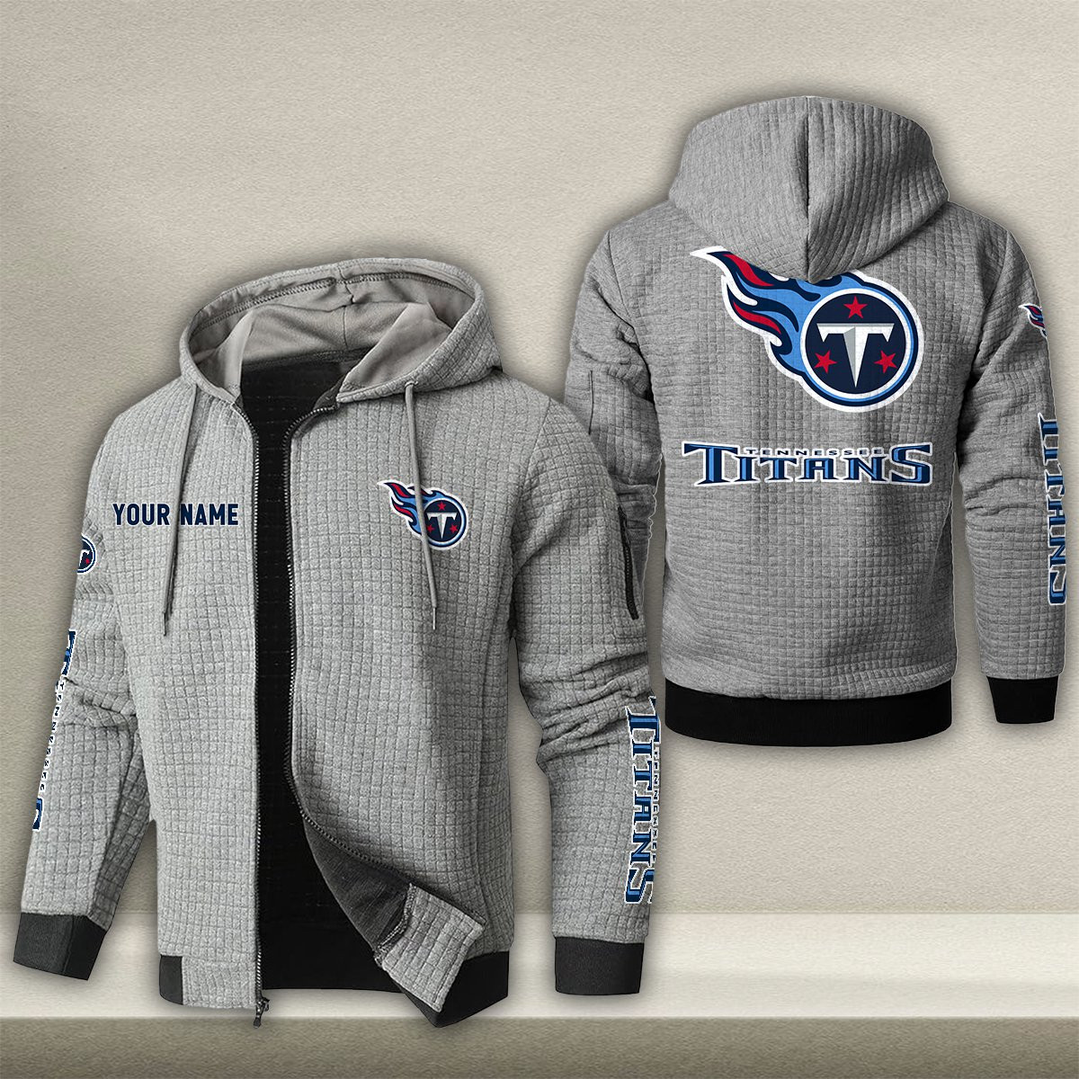 TEN x NFL Quilted Zip Hoodie DatND DVT