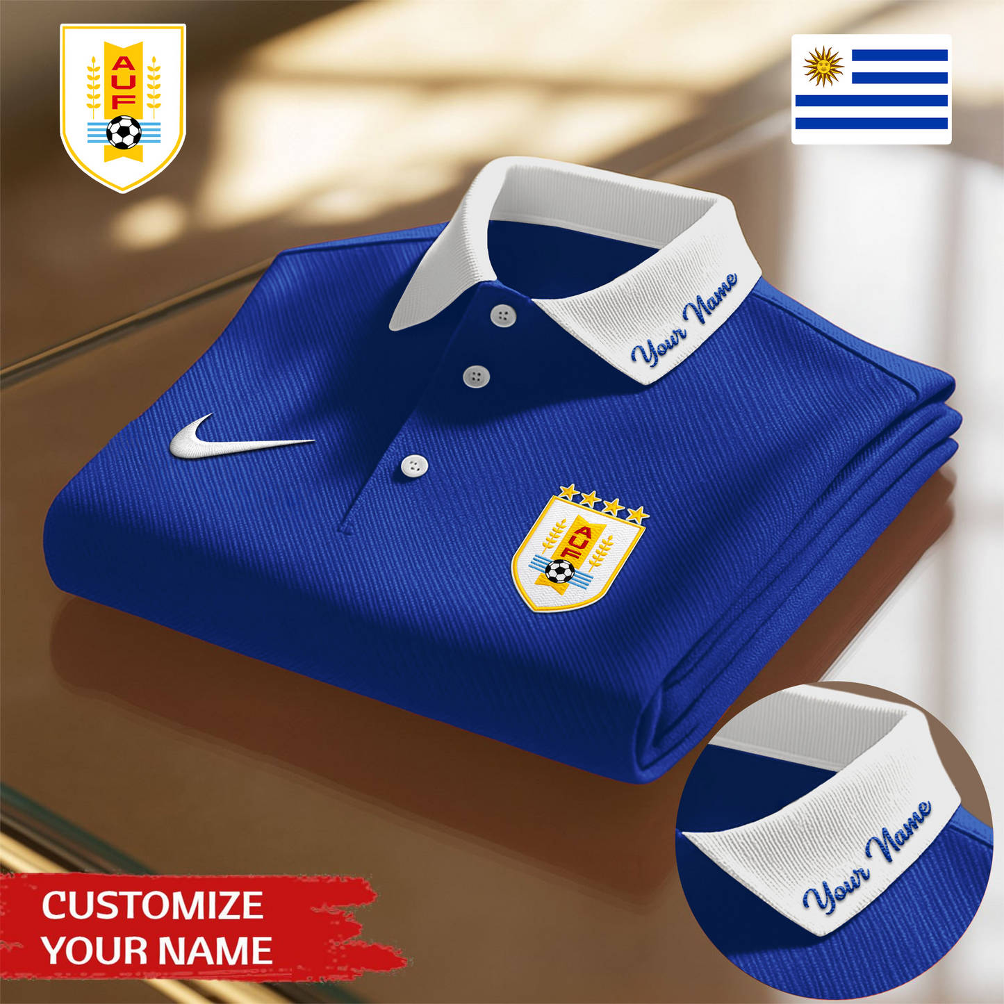 Uruguay Premium WC26 Polo Shirt 0805 DatND DVT