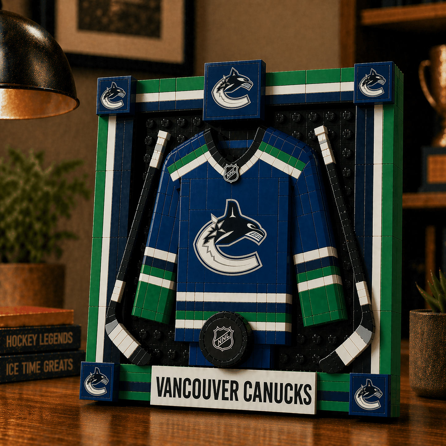 VAN x NHL Framed Jersey Building Set 2404 DatND DVT