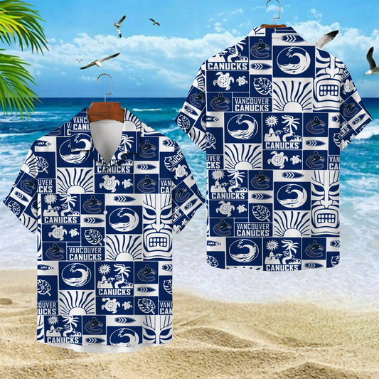 VAN x NHL Hawaiian Shirt 2004 DatND DVT