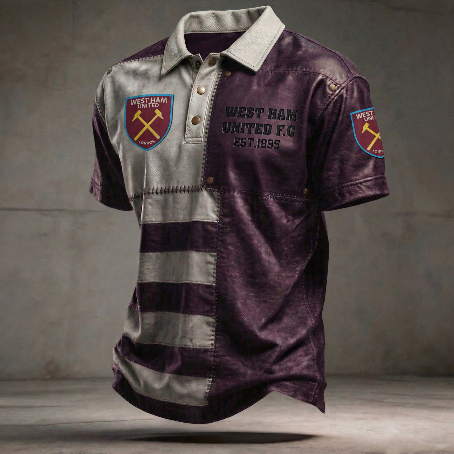 WHU x EPL Premium 3D Polo Shirt DatND DVT 0804