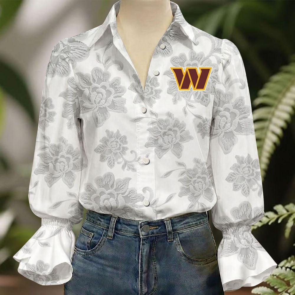 WAS x NFL 3D Collared Lace Long Sleeved Shirt 2004 DatND DVT