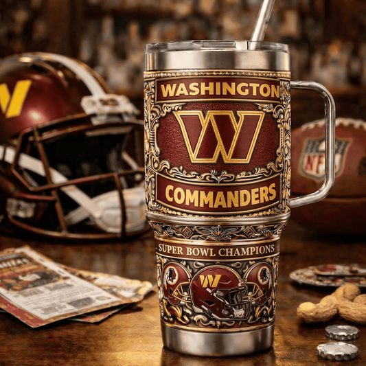 WAS x NFL 40oz Insulated Tumbler With Handle – Premium Fan Edition 0605 DatND DVT
