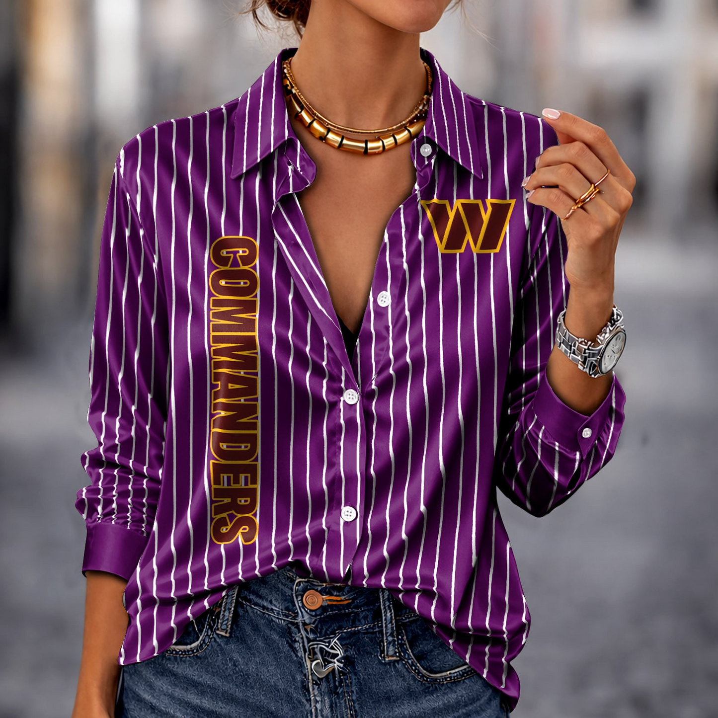 WAS x NFL Premium Stripe Shirt DATND TANTD 010426 Purple