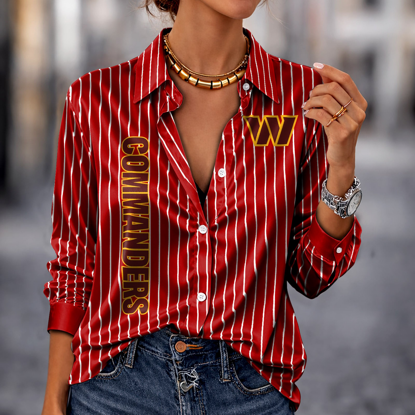 WAS x NFL Premium Stripe Shirt DATND TANTD 010426 Red