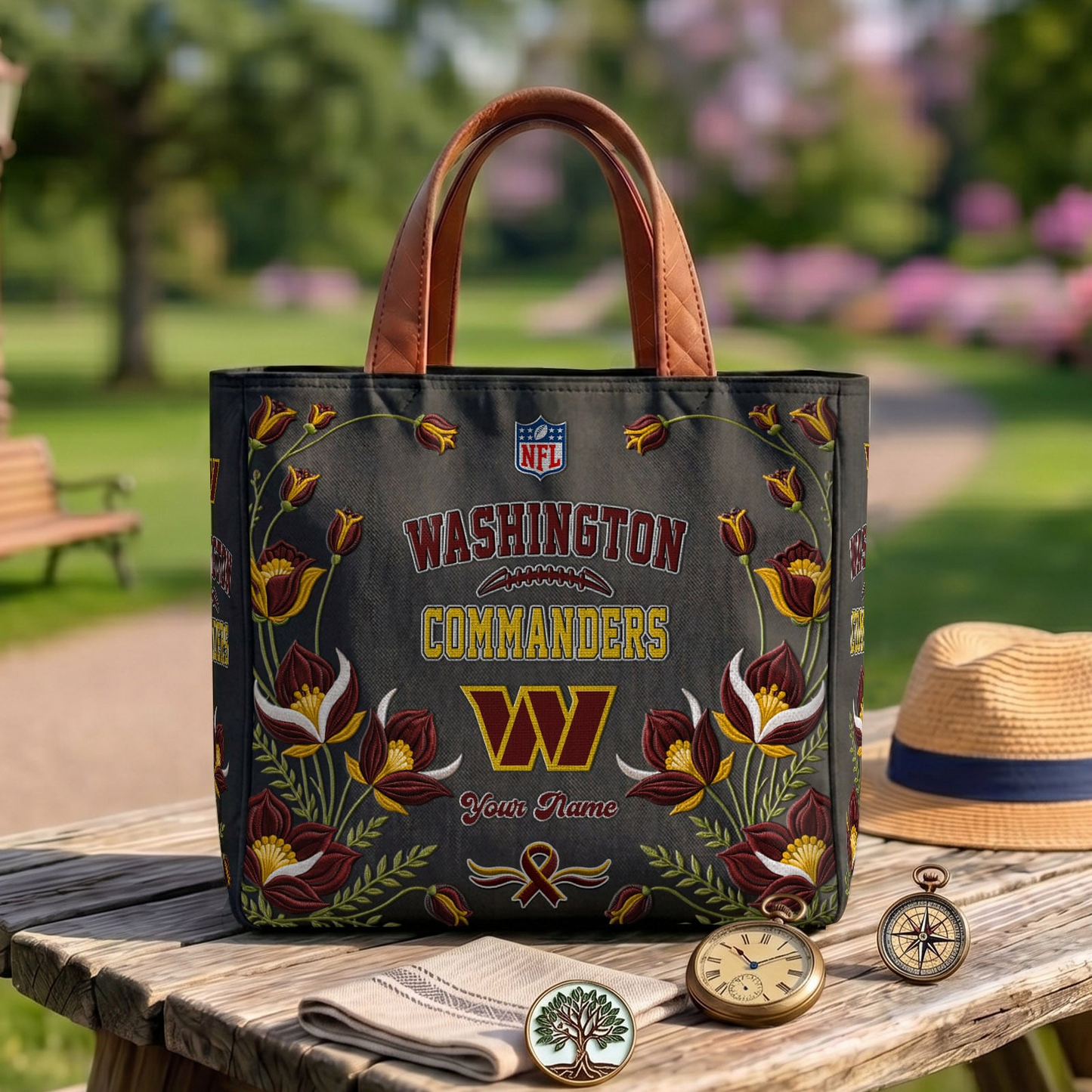 WAS x NFL Printed Canvas Tote Bag 1604 DatND DVT