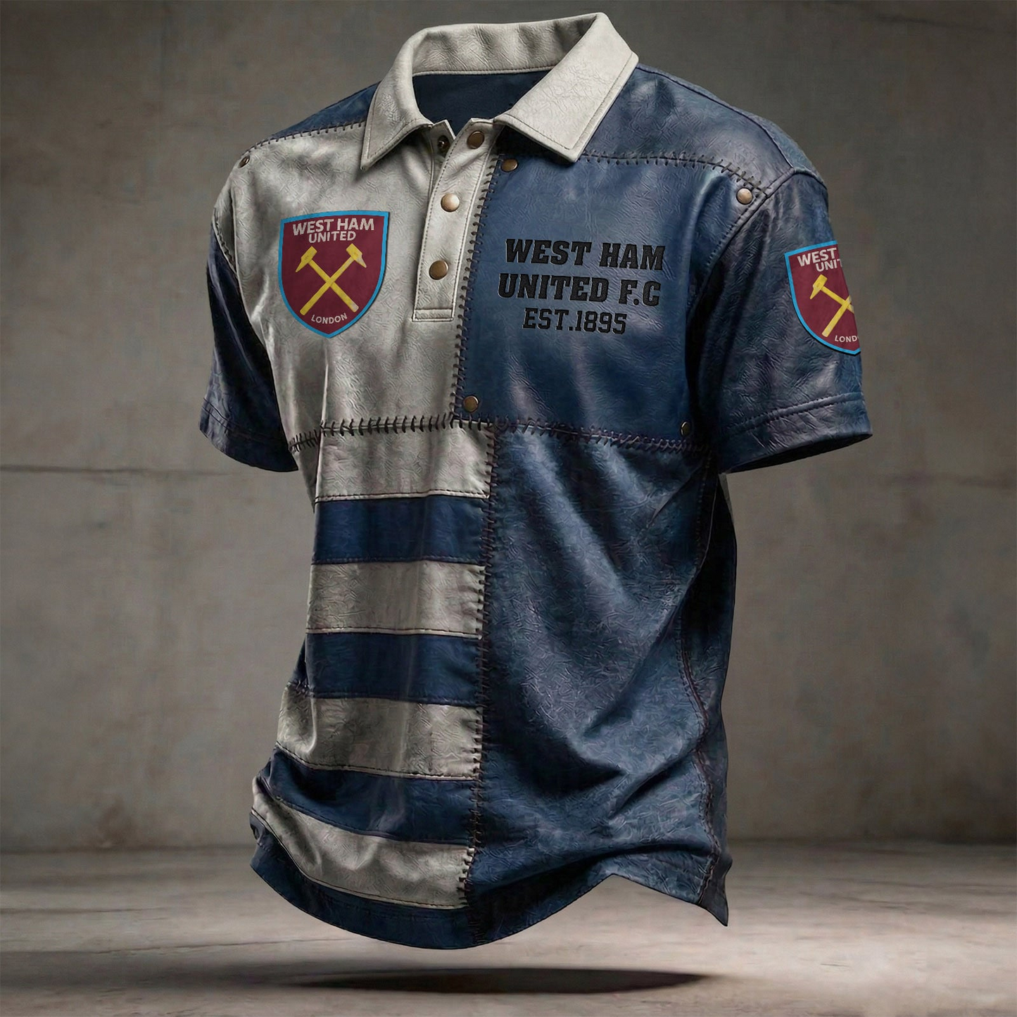 WHU x EPL Premium 3D Polo Shirt DatND DVT 0804