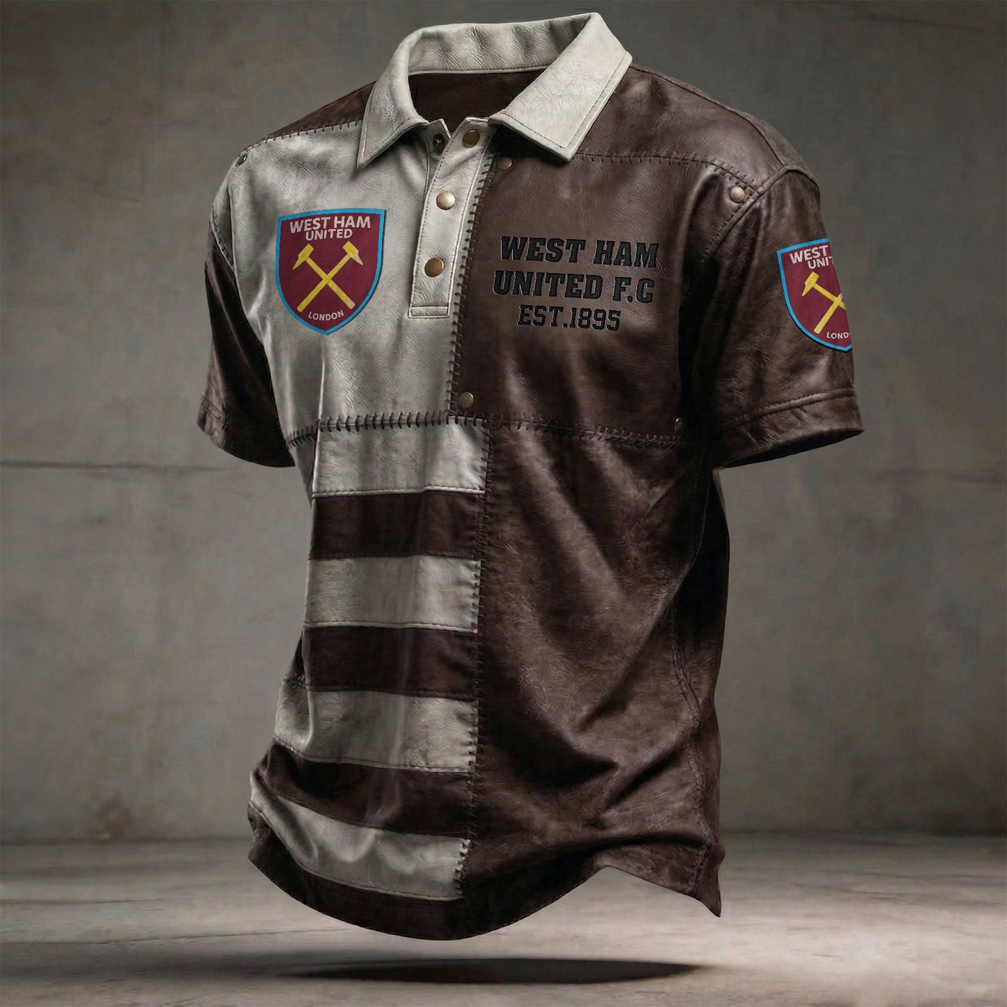 WHU x EPL Premium 3D Polo Shirt DatND DVT 0804