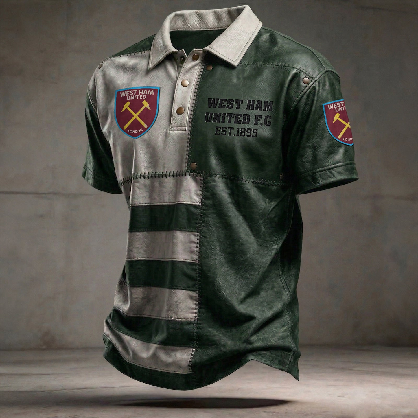 WHU x EPL Premium 3D Polo Shirt DatND DVT 0804