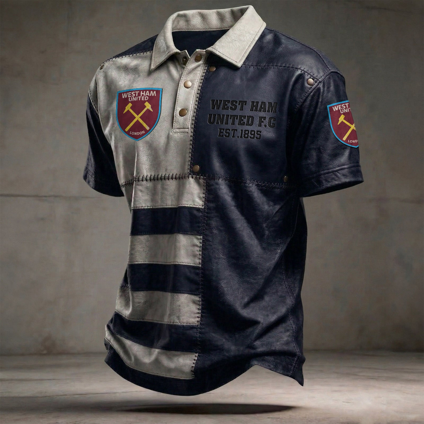 WHU x EPL Premium 3D Polo Shirt DatND DVT 0804