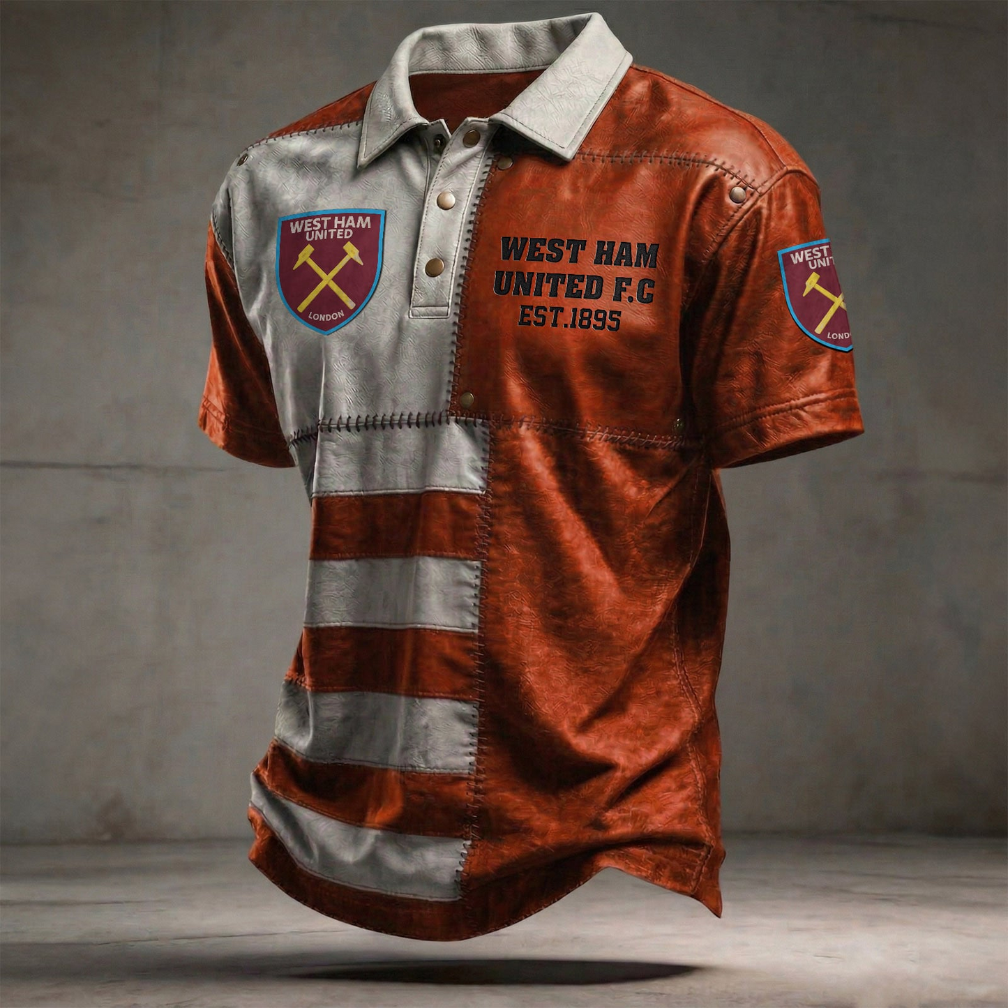 WHU x EPL Premium 3D Polo Shirt DatND DVT 0804