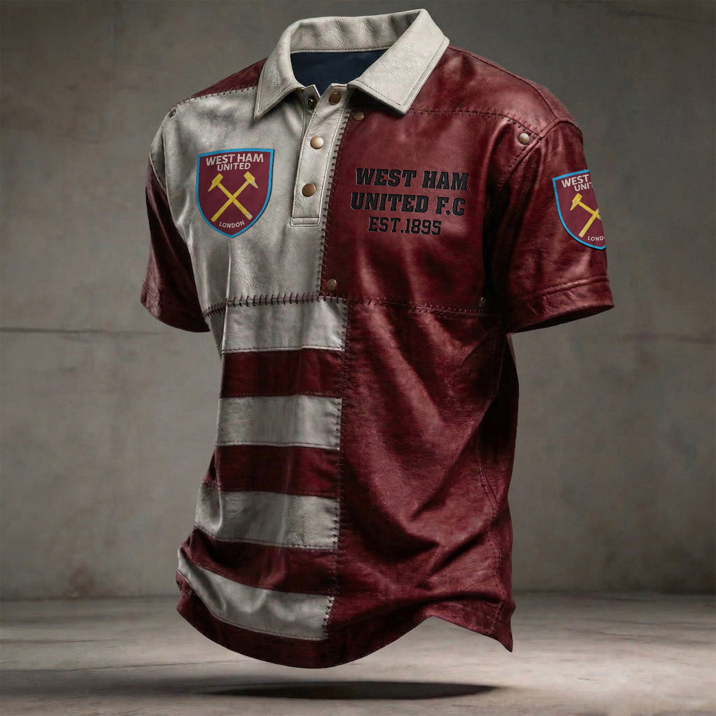 WHU x EPL Premium 3D Polo Shirt DatND DVT 0804