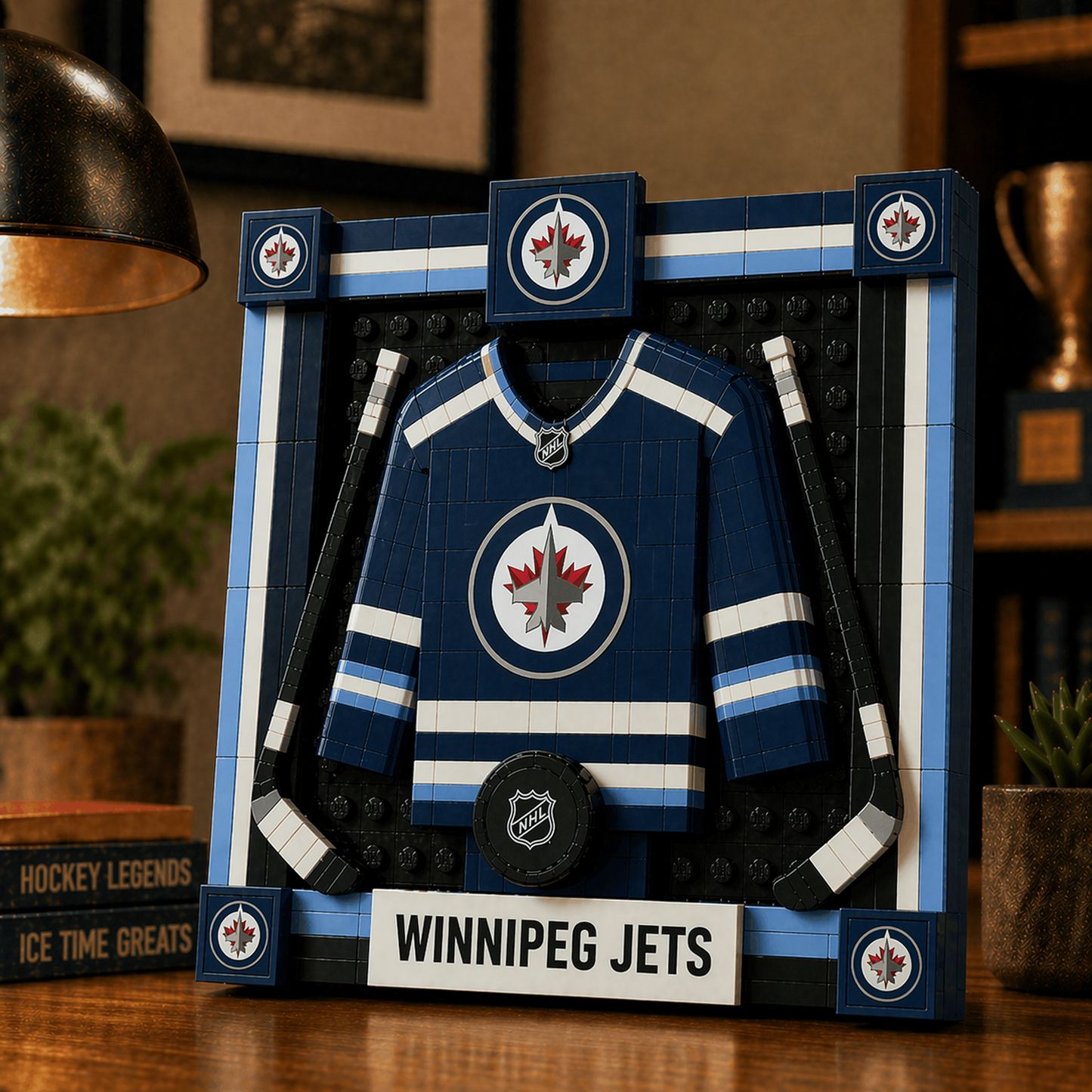 WPG x NHL Framed Jersey Building Set 2404 DatND DVT