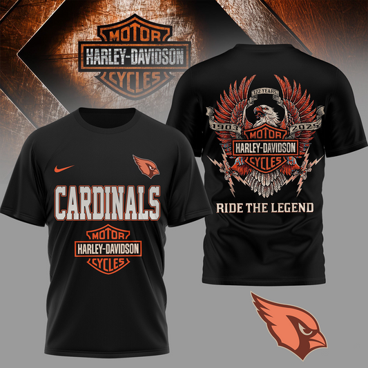ARI Premium NFL 122 Year Harley Davidson 3D Shirt 2603 DatND DVT