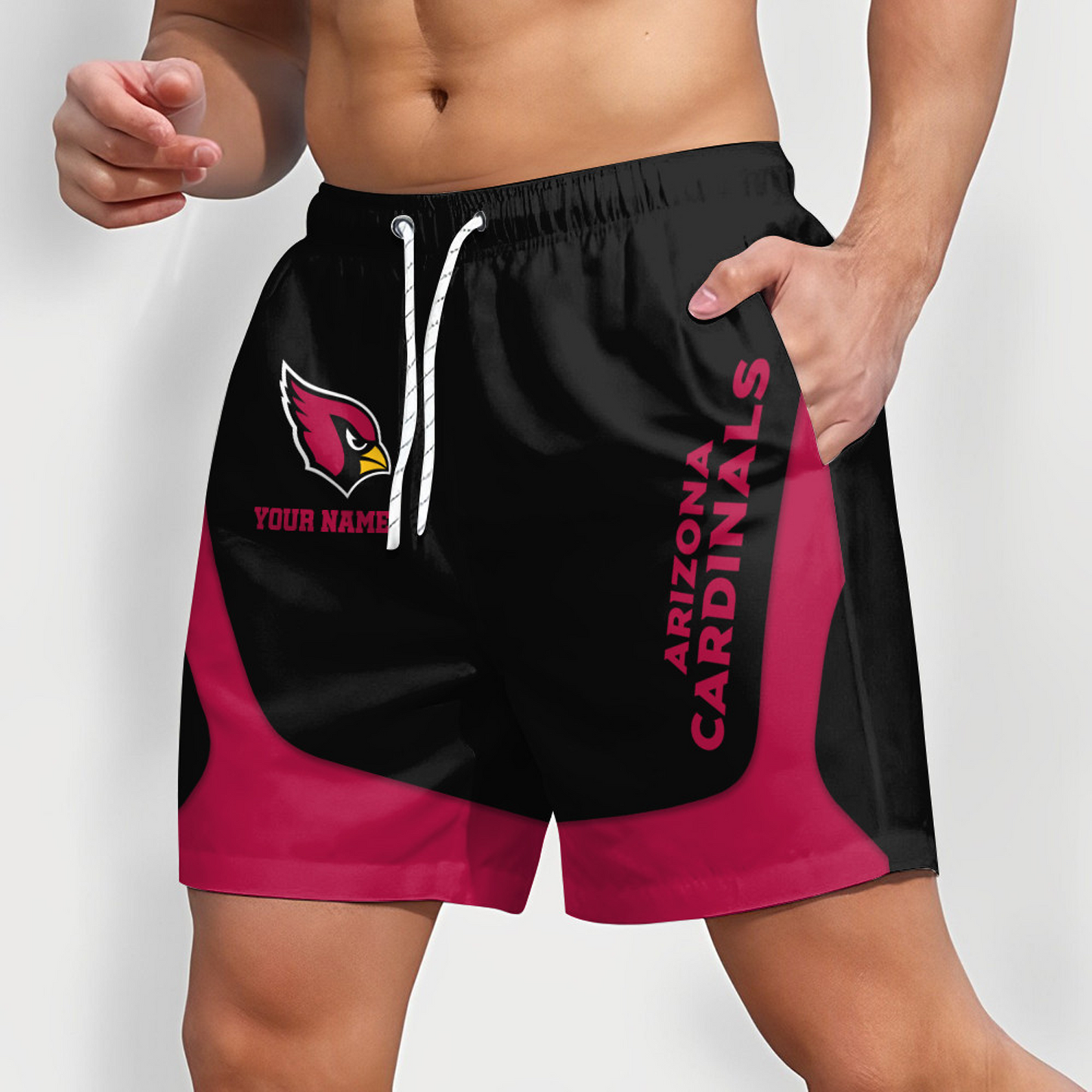 ARI x NFL Team Special Short Pants For Men Custom Name Gifts DATND TANTD25