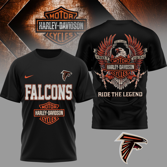 ATL Premium NFL 122 Year Harley Davidson 3D Shirt 2603 DatND DVT