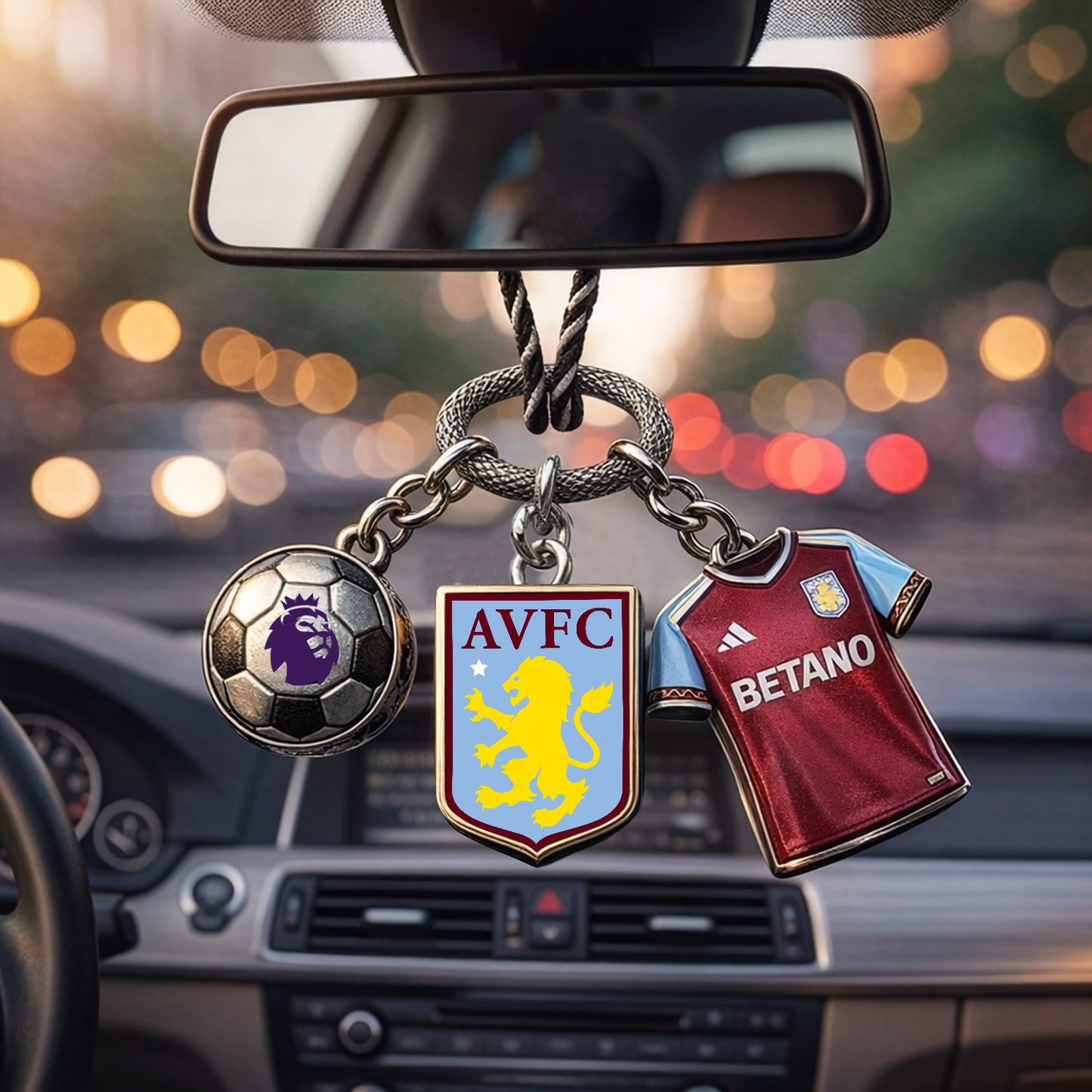 AVL x EPL Custom Football Car Charm DatND DVT
