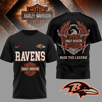 BAL Premium NFL 122 Year Harley Davidson 3D Shirt 2603 DatND DVT