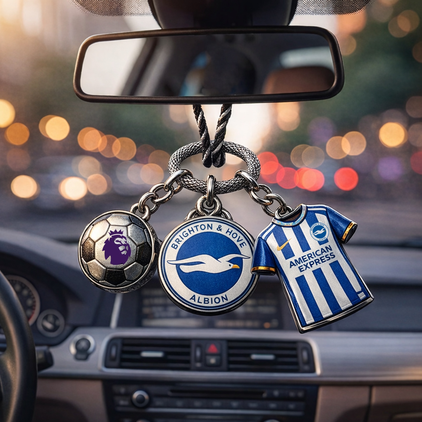 BHA x EPL Custom Football Car Charm DatND DVT