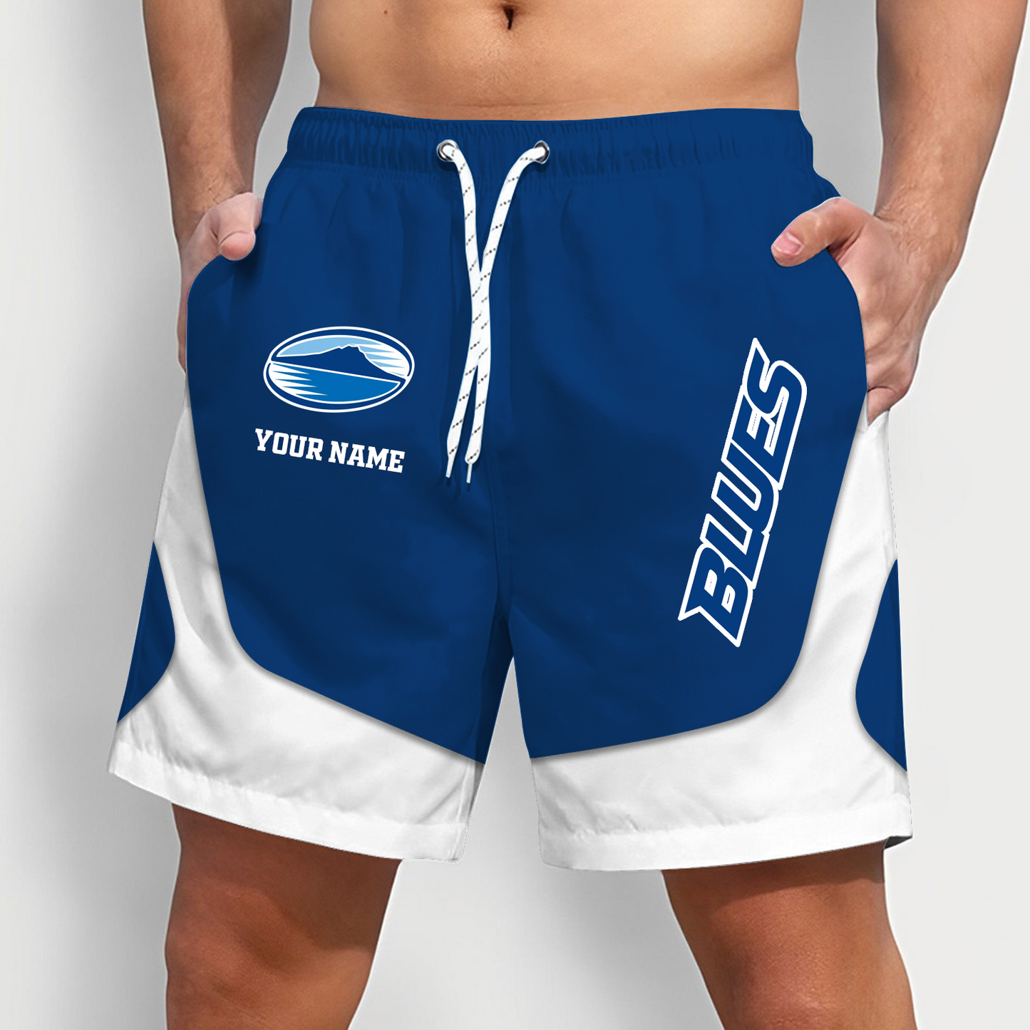 BLUE x SRP Team Special Short Pants For Men Custom Name Gifts DATND TANTD 270326
