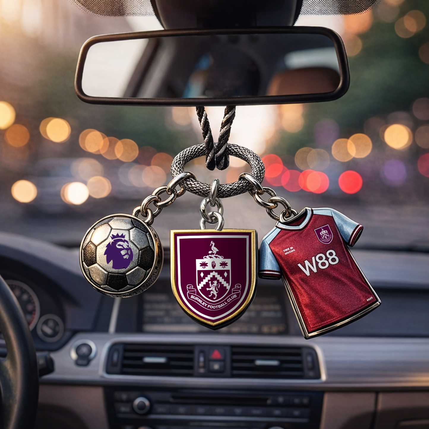 BUR x EPL Custom Football Car Charm DatND DVT