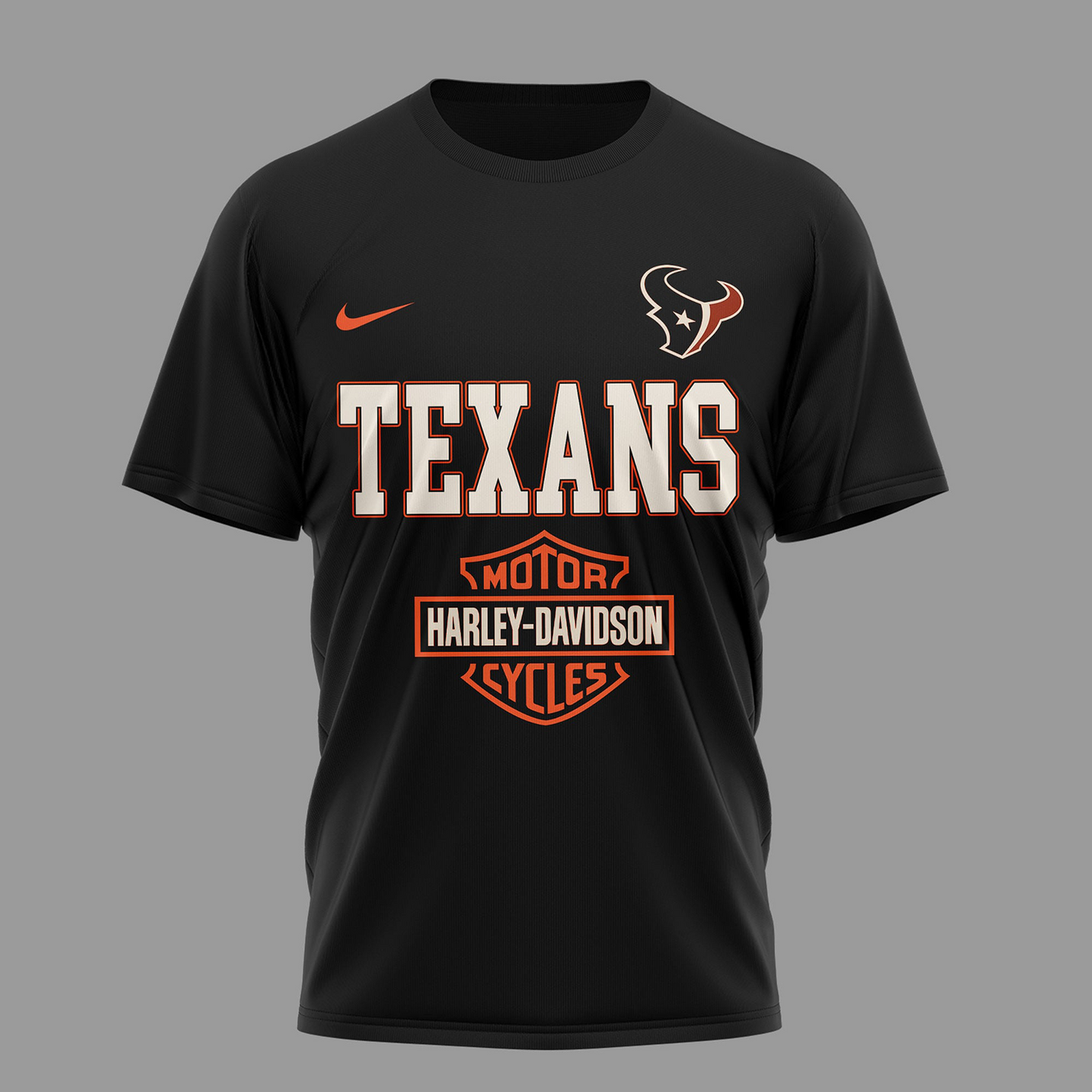 HOU Premium NFL 122 Year Harley Davidson 3D Shirt 2603 DatND DVT