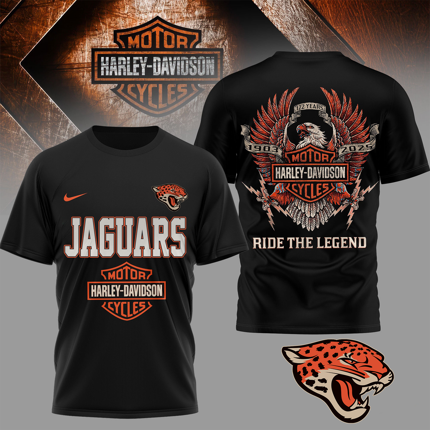 JAC Premium NFL 122 Year Harley Davidson 3D Shirt 2603 DatND DVT