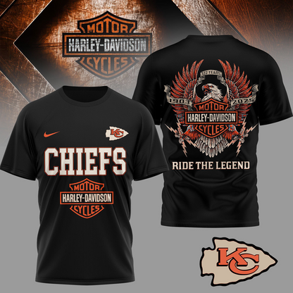 KC Premium NFL 122 Year Harley Davidson 3D Shirt 2603 DatND DVT