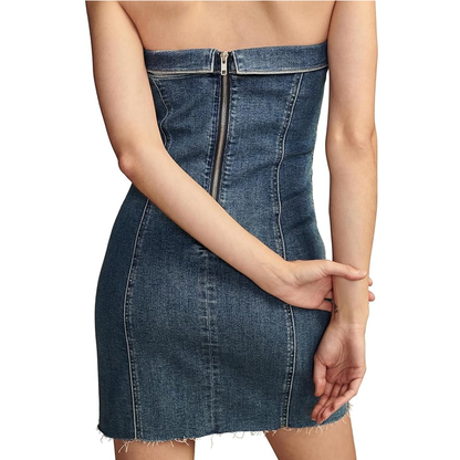 Lucky Brand Womens Women's Denim Corset Dress