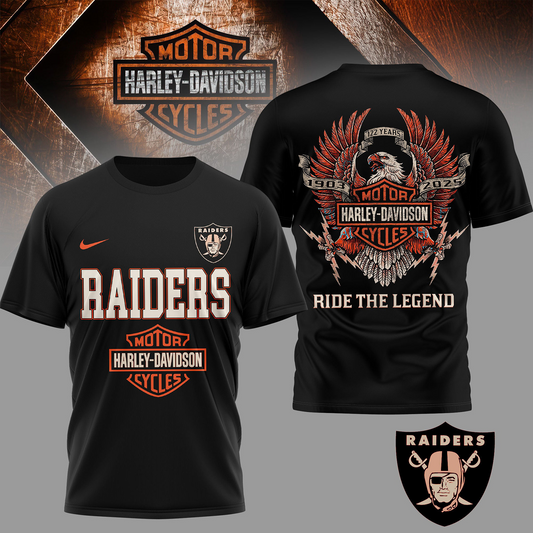 LV Premium NFL 122 Year Harley Davidson 3D Shirt 2603 DatND DVT