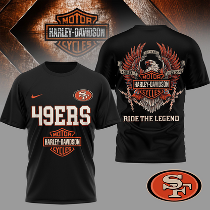 LV Premium NFL 122 Year Harley Davidson 3D Shirt 2603 DatND DVT