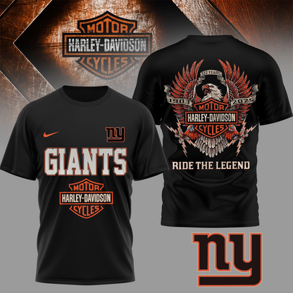 NYG Premium NFL 122 Year Harley Davidson 3D Shirt 2603 DatND DVT