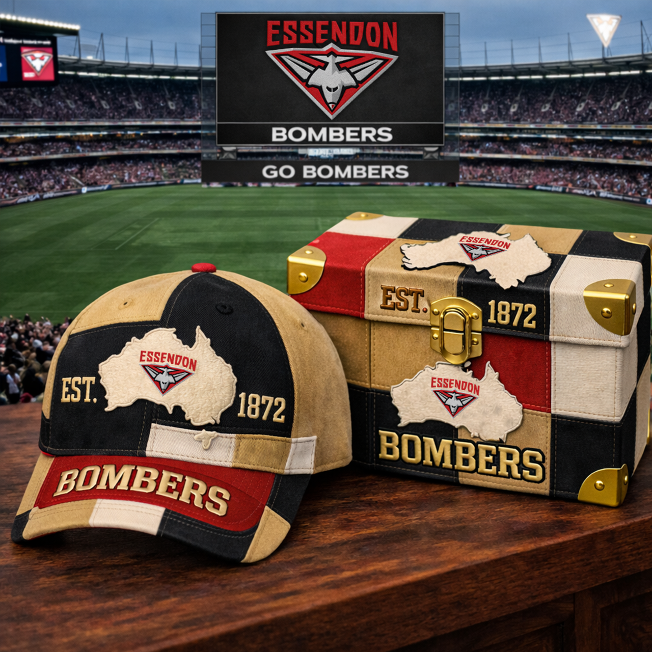 Premium AFL EB Heritage Patchwork Vintage Cap V12 NMD TTV