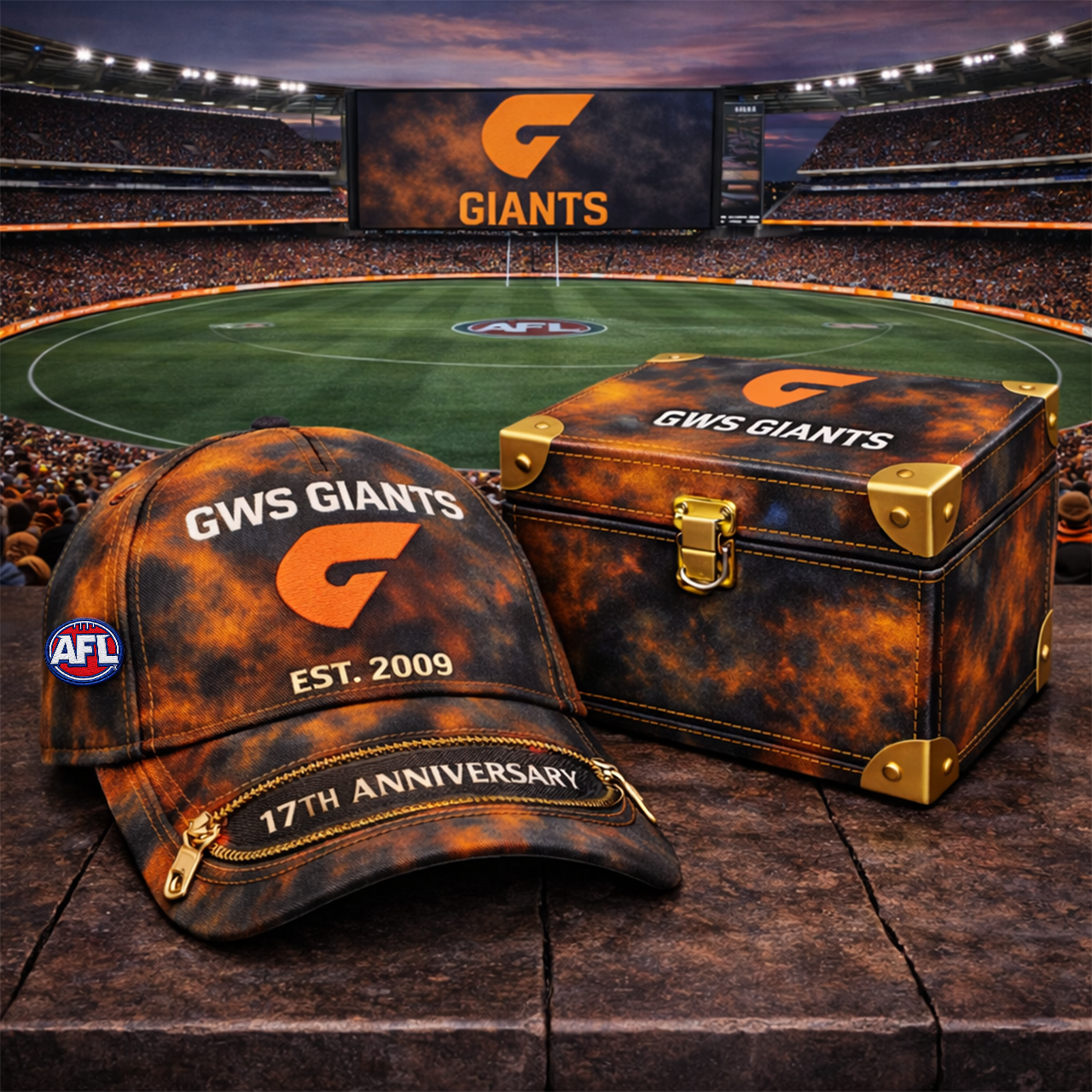 Premium AFL GS Anniversary Tie-Dye Heritage Zipper Cap V9 NMD TTV