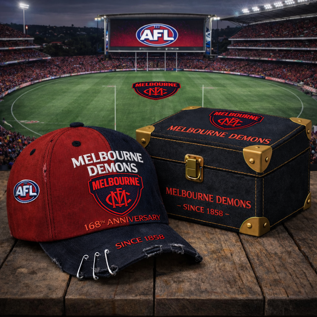 Premium AFL MD Anniversary Vintage Crackle Hat V7 NMD TTV