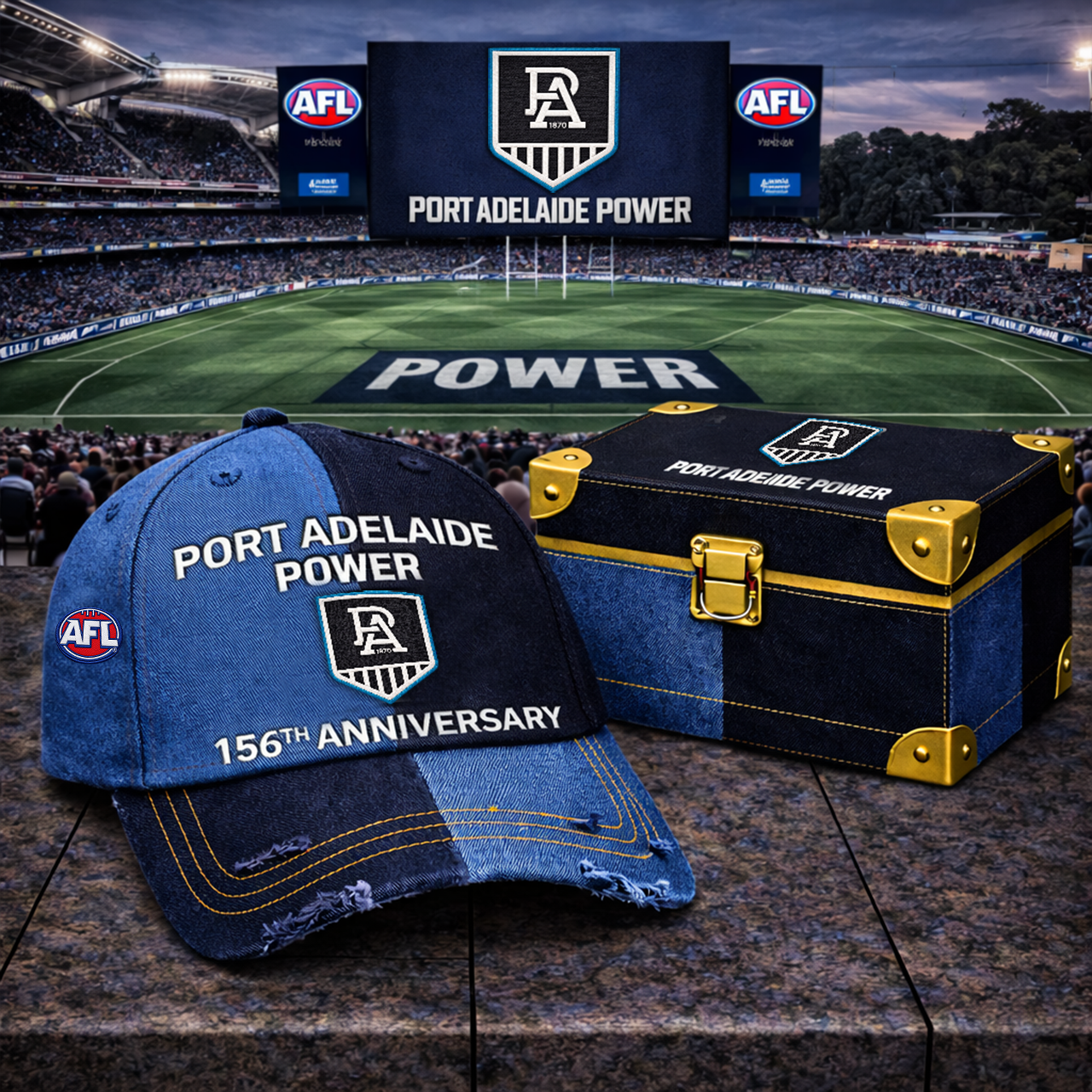 Premium AFL PAP Anniversary Vintage Two-Tone Distressed Cap V11 NMD TTV