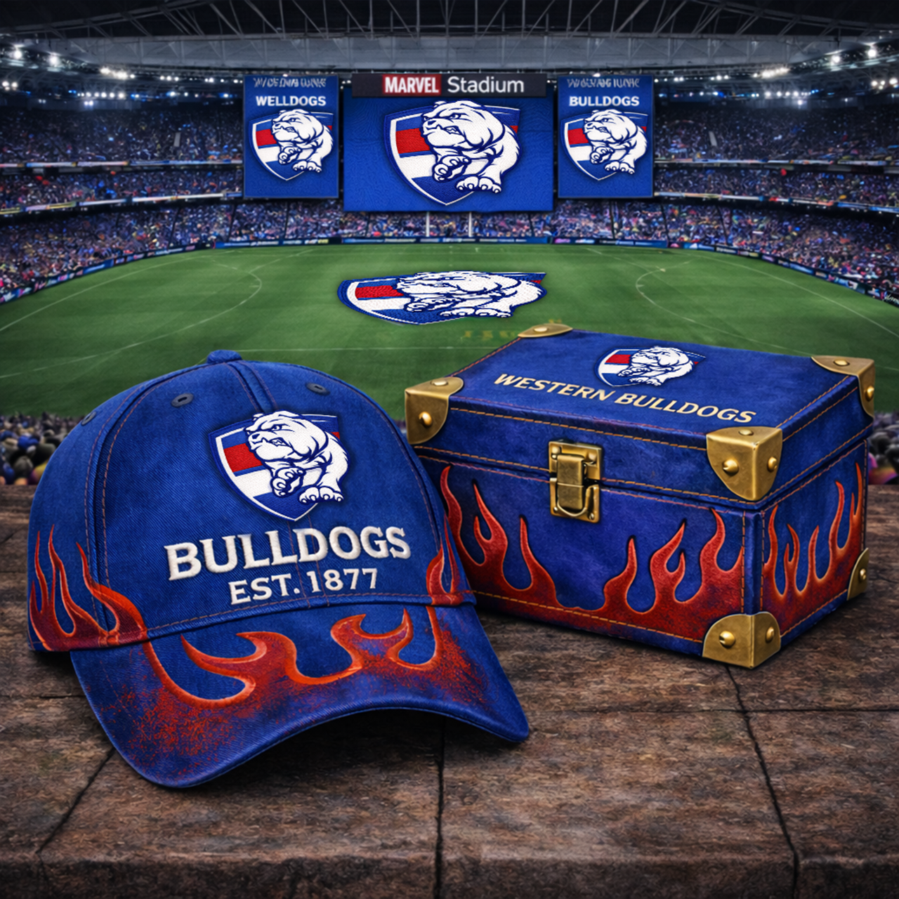 Premium AFL WB Flame Heritage Vintage Cap V13 NMD TTV