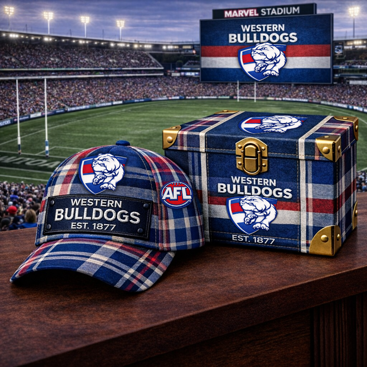 Premium AFL WB Heritage Plaid Vintage Cap V14 NMD TTV