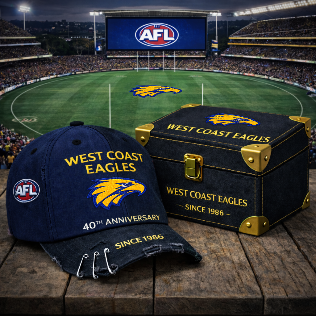 Premium AFL WCE Anniversary Vintage Crackle Hat V7 NMD TTV