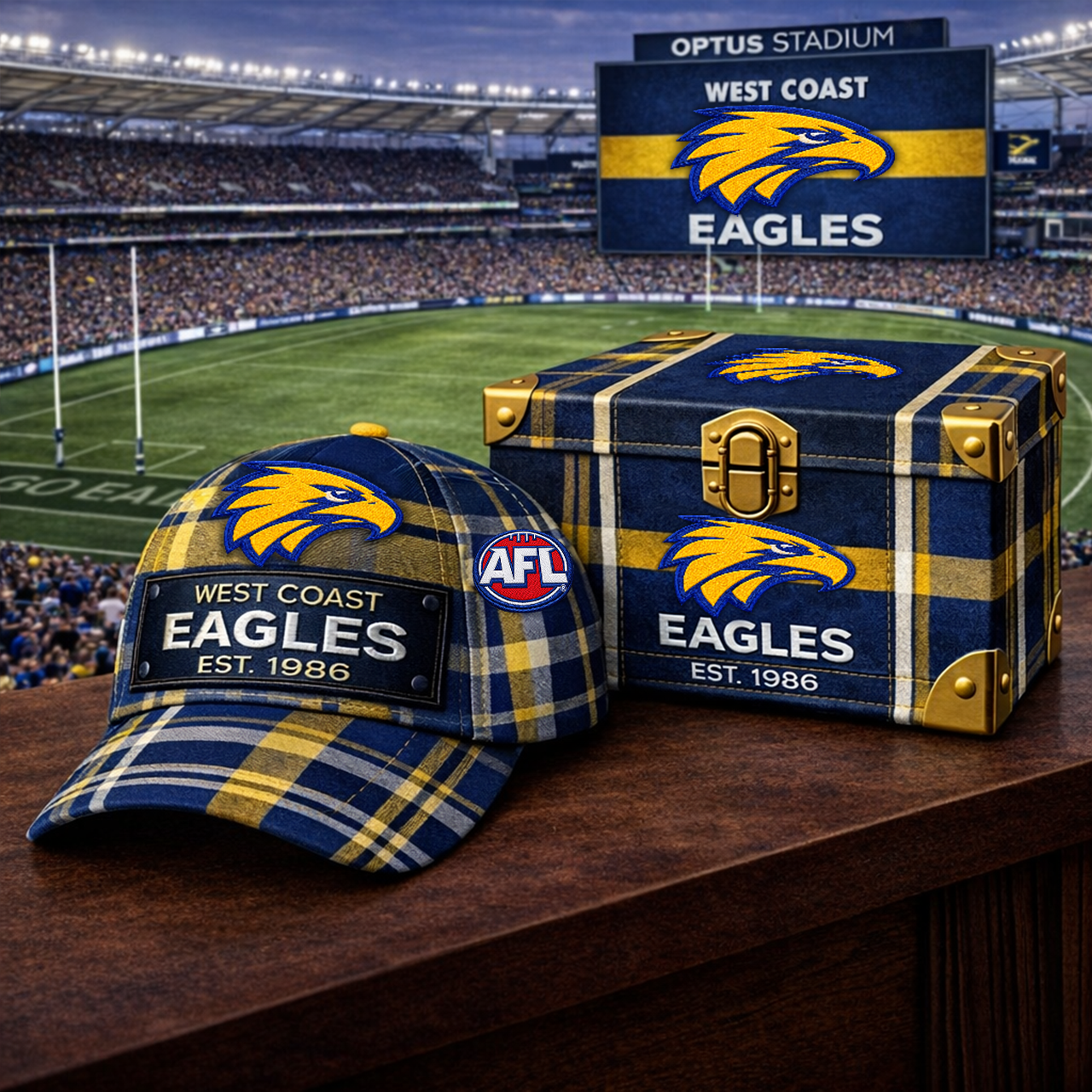 Premium AFL WCE Heritage Plaid Vintage Cap V14 NMD TTV