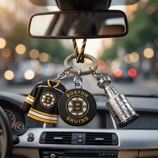 Premium BOS x NHL Custom Jersey Logo Cup Car Charm DATND TANTD 250326