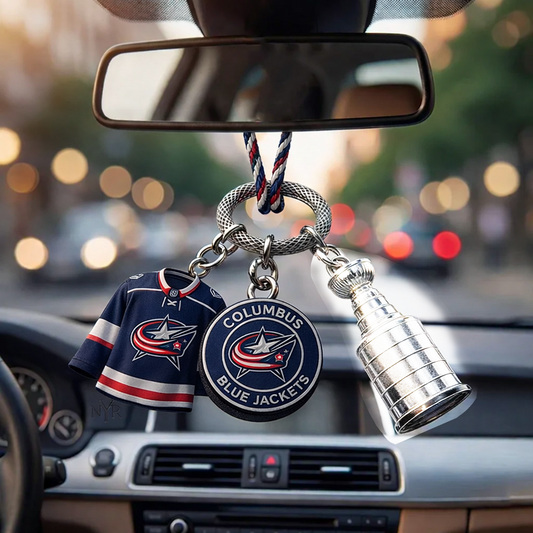 Premium CBJ x NHL Custom Jersey Logo Cup Car Charm DATND TANTD 250326